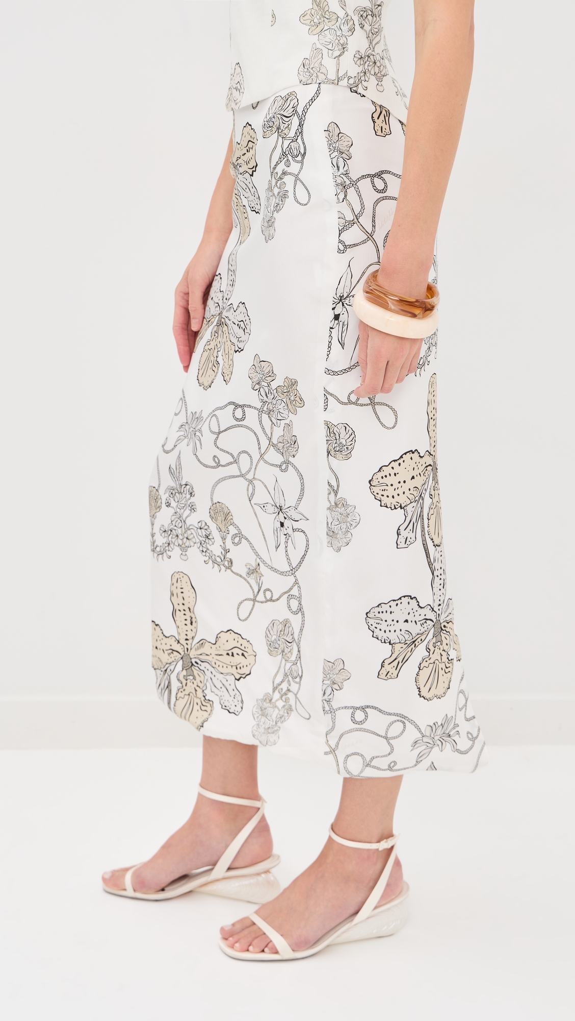 Onia Silk Skirt Orquidee