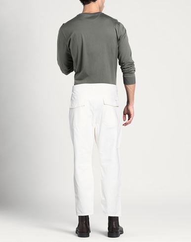 Man Pants Off white Size 30 Cotton, Recycled cotton