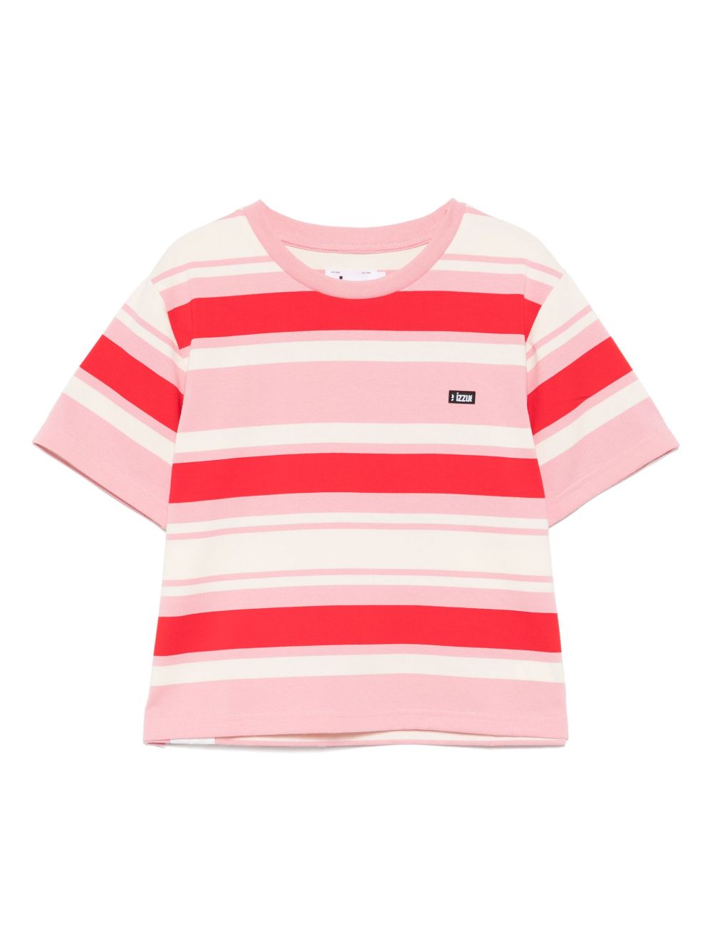 Striped logo T-shirt - Red