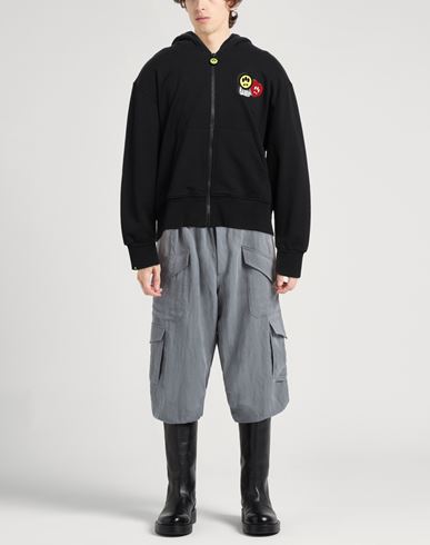 Man Sweatshirt Black Size S Cotton