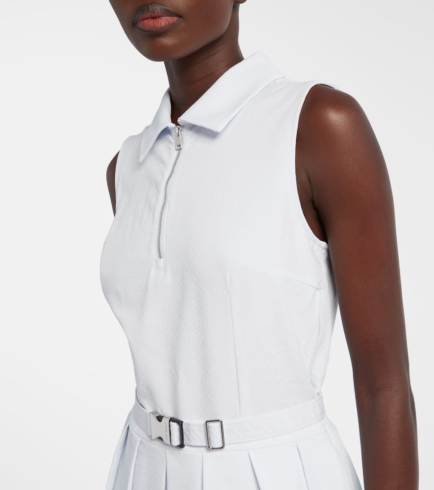 T Monogram jacquard tennis dress