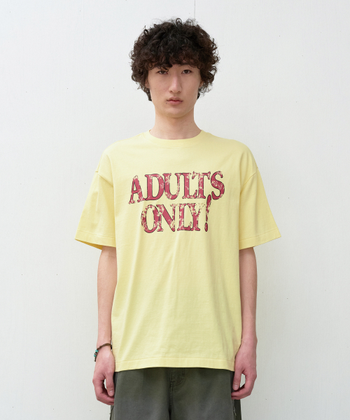ADULTS ONLY TEE YELLOW