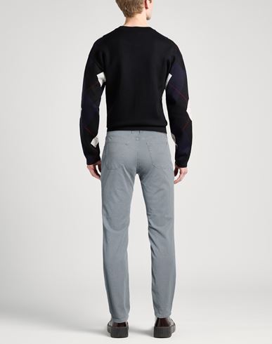 Man Pants Grey Size 32 Cotton, Lyocell, Elastane