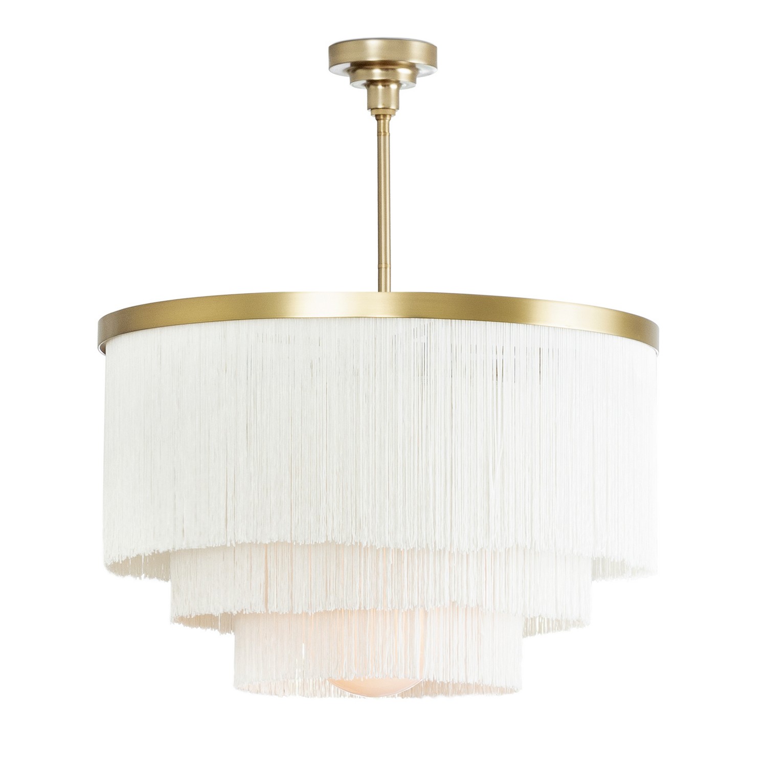 Natural Brass Chandelier from the Cabaret Collection