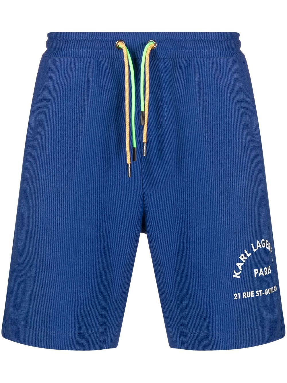 Athleisure logo-print shorts - Blue