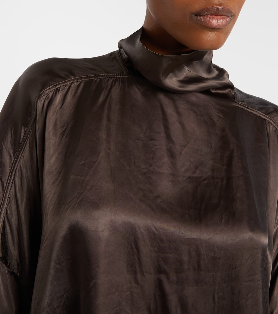 Jumbo Tabard asymmetric satin top