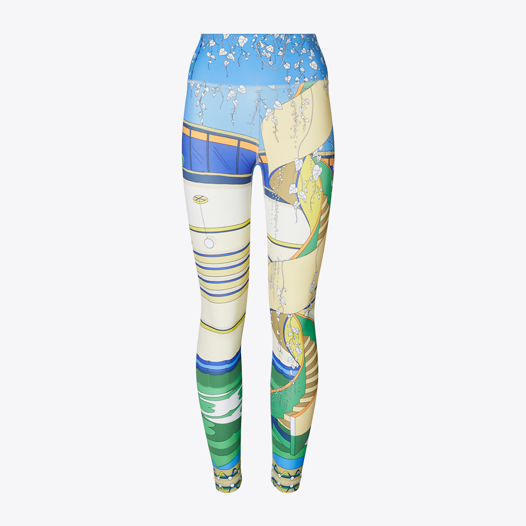 Women's Printed Nylon Legging, size L