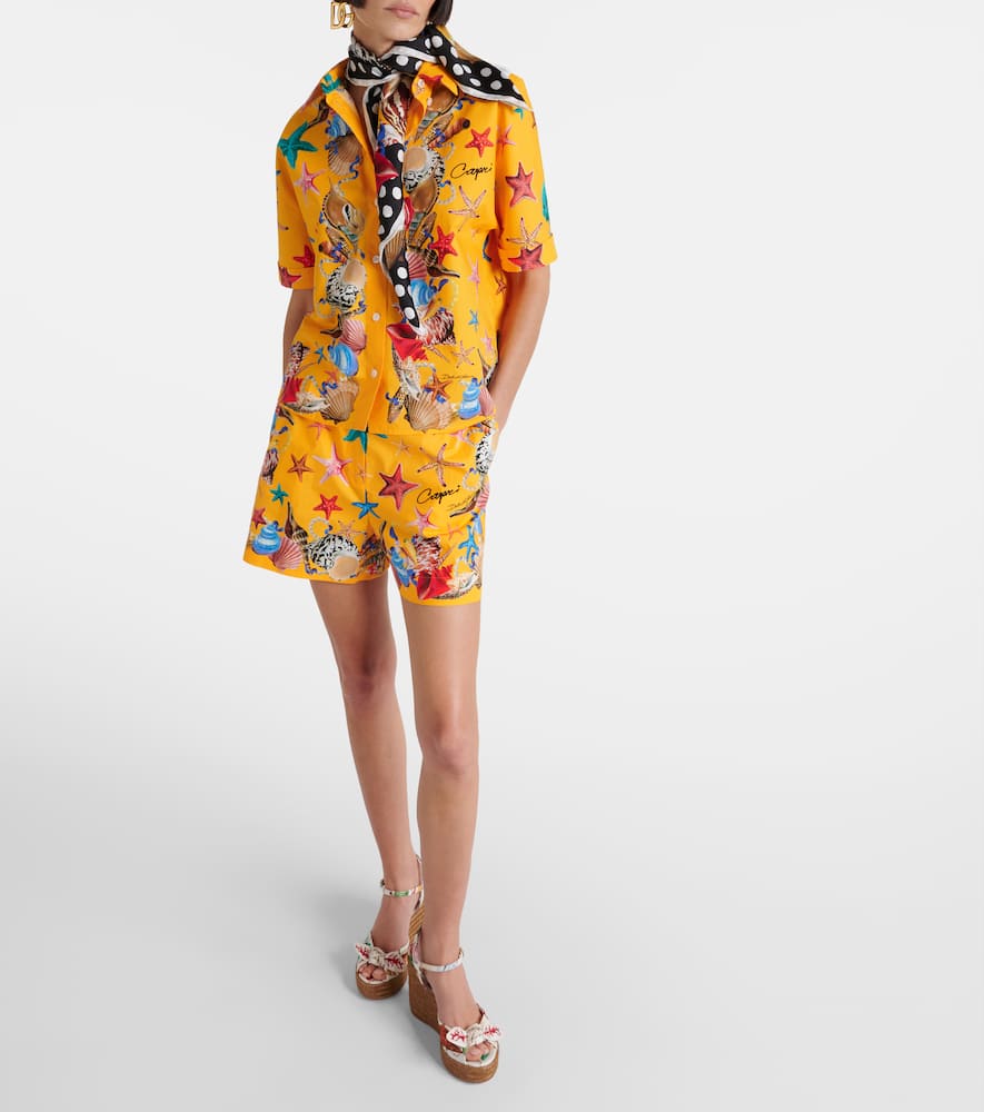 Capri printed cotton shirt