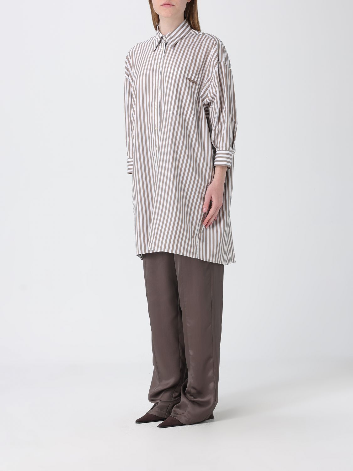 Shirt Woman color Brown