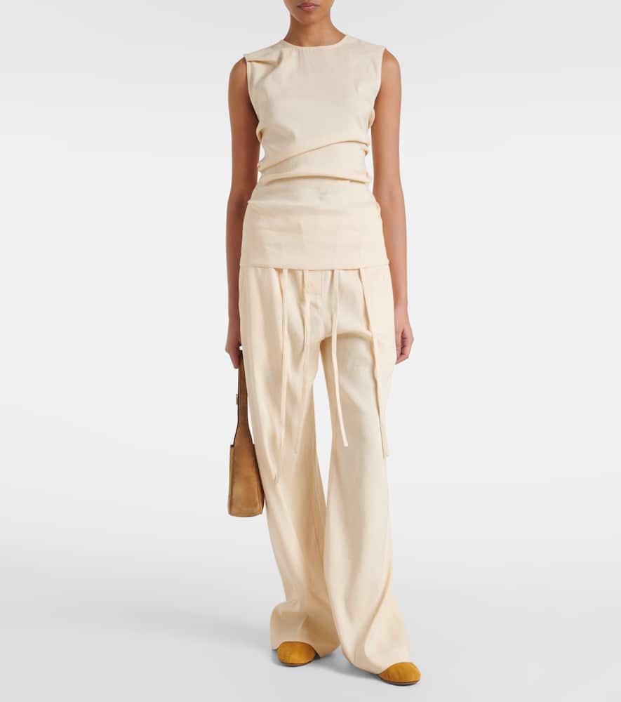 Tee suede ballet flats
