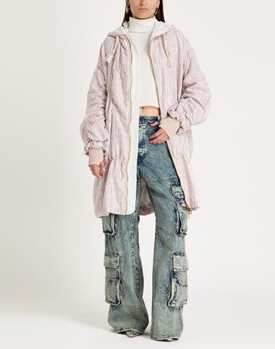 Woman Overcoat & Trench Coat Light pink Size 1 Cotton, Acrylic, Polyester, Polyamide