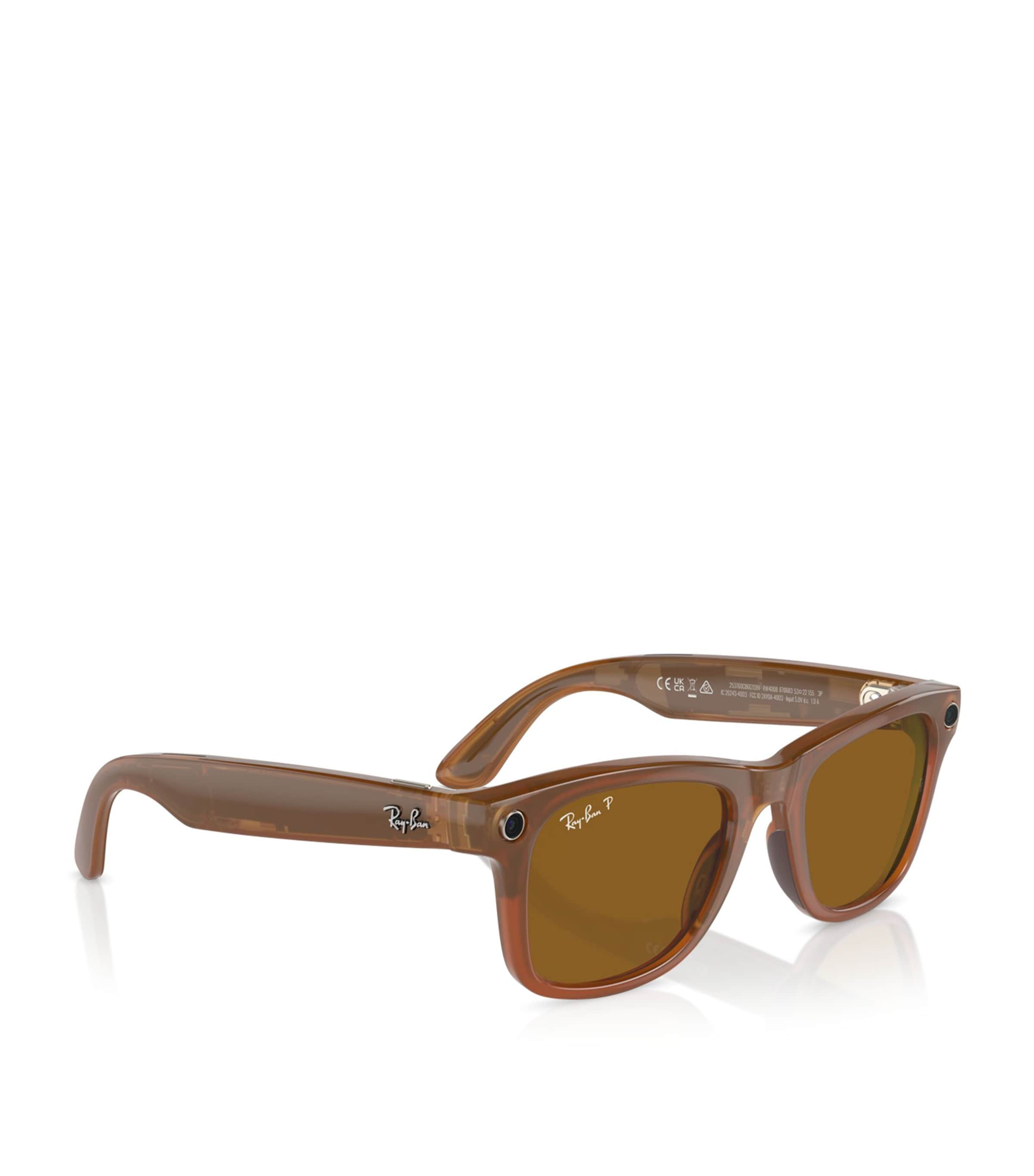 X Meta Large Smart Wayfarer Sunglasses