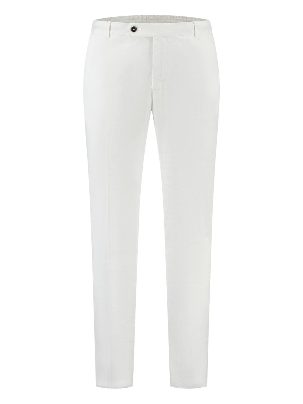 Button-fastening trousers - White