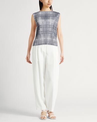 Woman Top Grey Size 10 Polyester