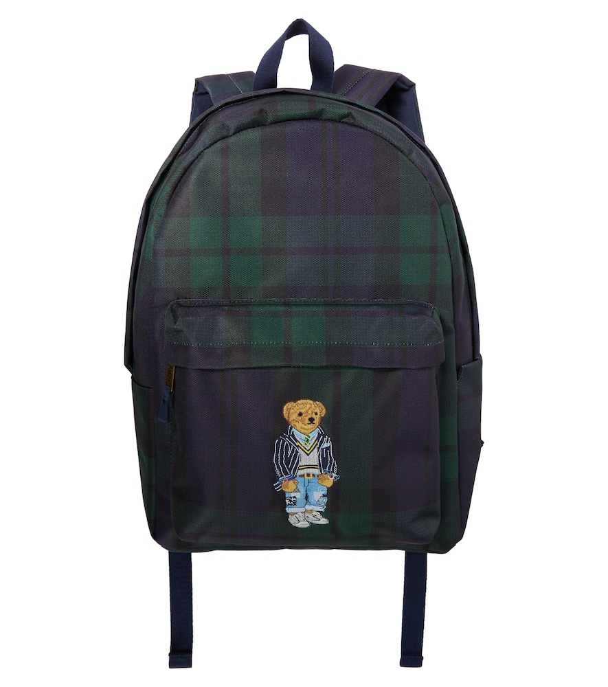 Polo Bear checked backpack