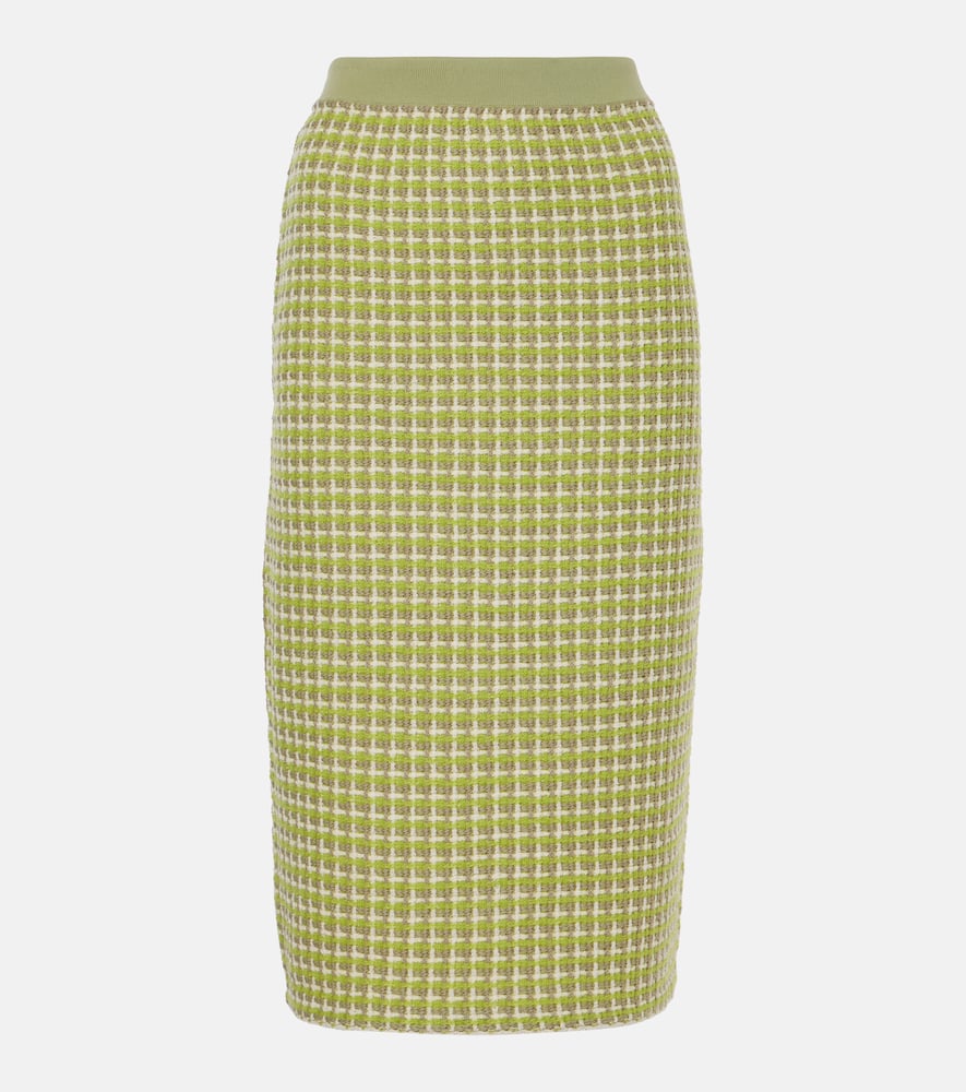 Tory Burch Knitted checked jacket