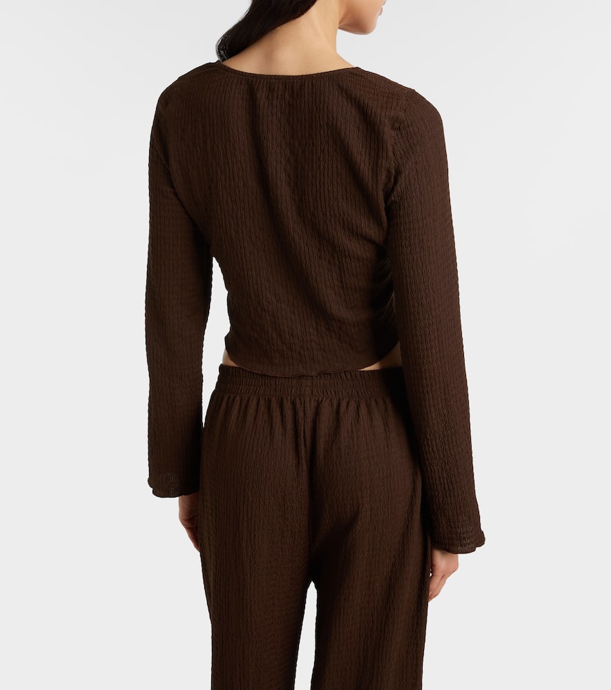 Dania sheer crop top