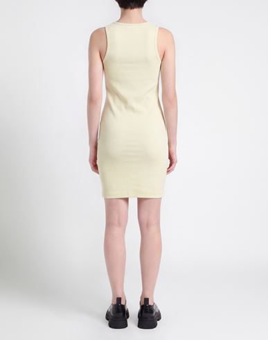 Woman Mini dress Light green Size S Cotton, Elastane
