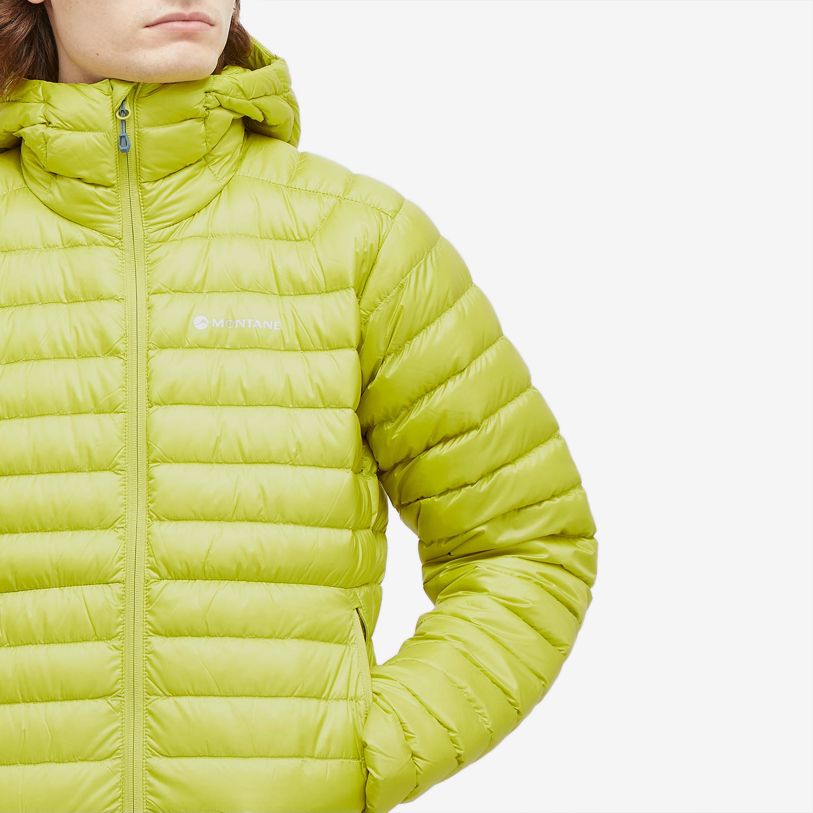 Montane Men's Anti-Freeze Hooded Down Jacket in Citrus Spring