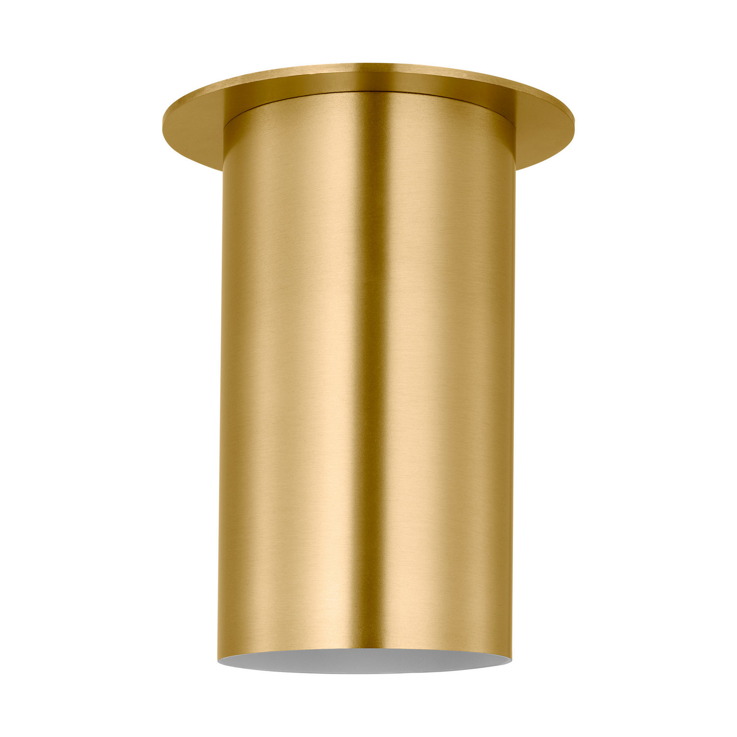 Satin Brass Flush Mount from the Archer Collection