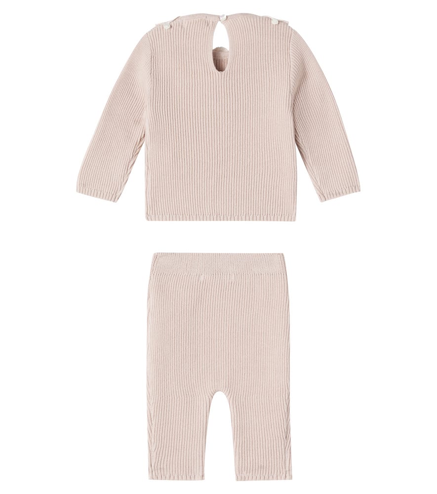 Baby Lucette set of cotton sweater and pants