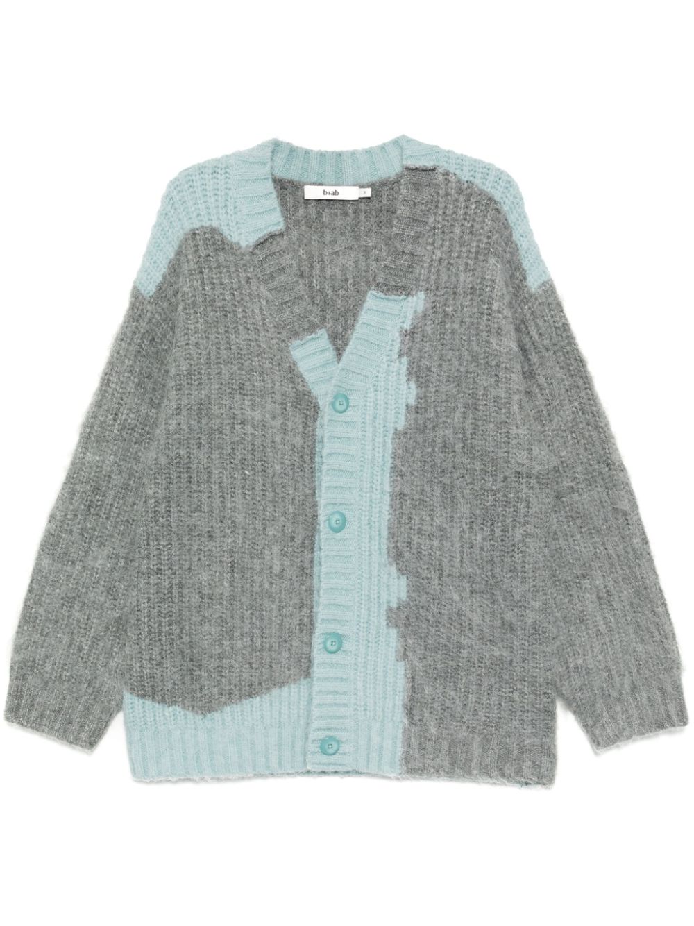 Two-tone cardigan - Grey
