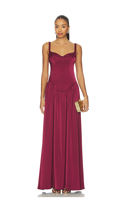 Katie May Stimulus Gown in Bordeaux. XL also in M