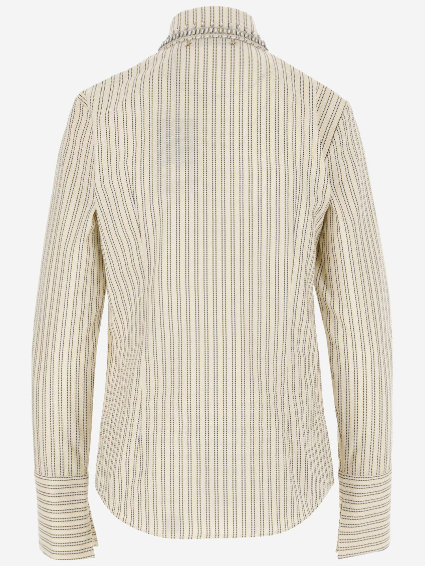 Cotton Shirt With Striped Pattern