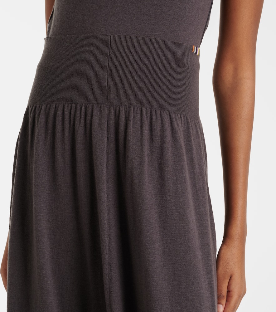 N°470 Seduce wool and cashmere midi skirt