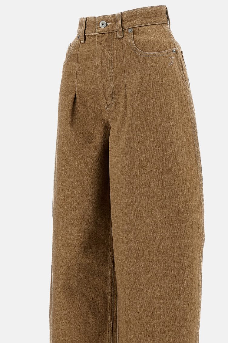 Jacquemus - denim trousers oval cut belt loop