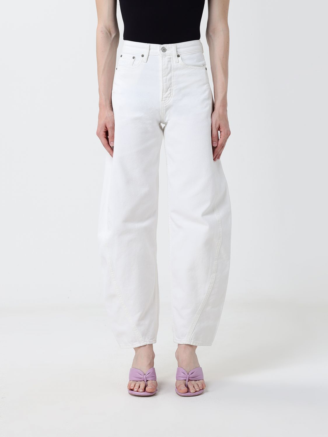 Jeans Woman color White
