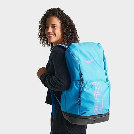 Varsity Hoops Elite Backpack in Light Current Blue/Black/Laser Fuchsia