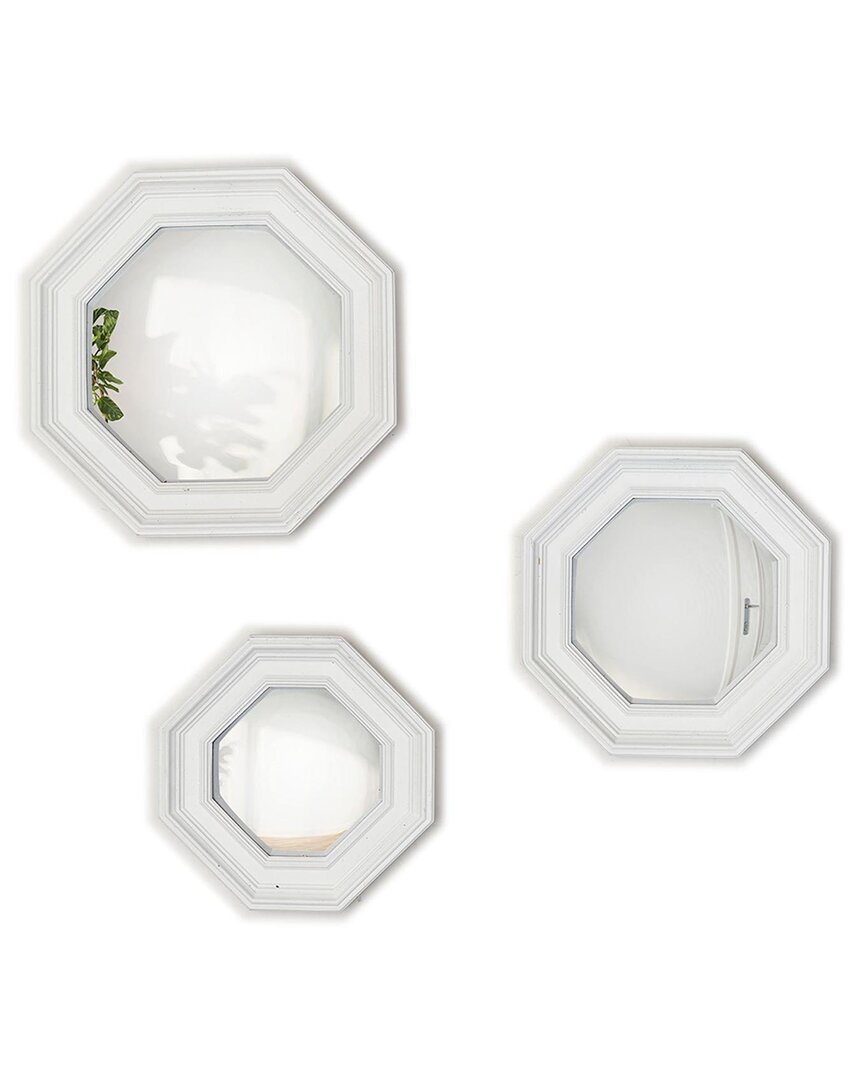 Octagon Set of 3 Hanging Wall Mirrors