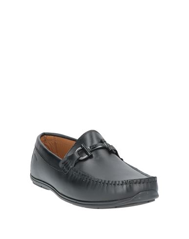 Man Loafers Black Size 11 Leather