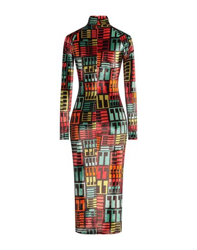 Pucci Woman Midi dress Dark brown Size S Viscose, Polyamide, Elastane