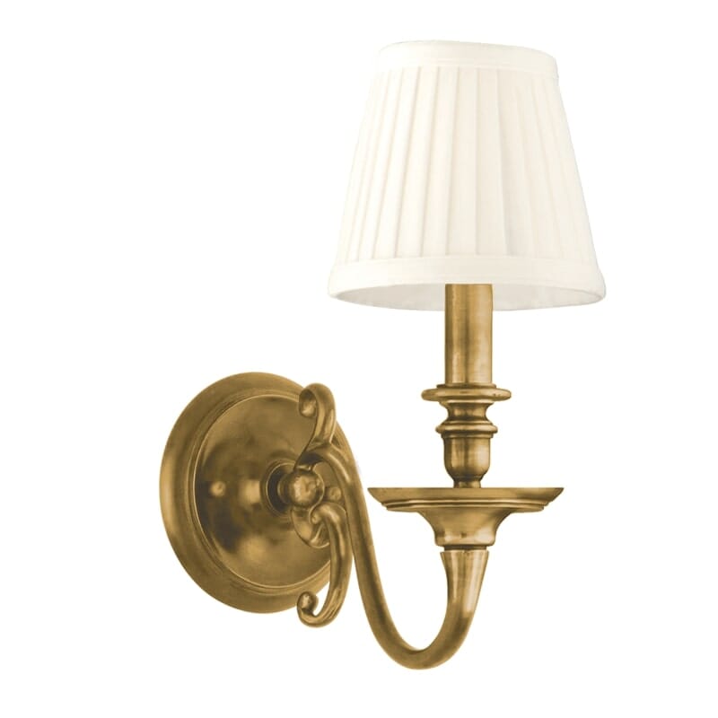 Charleston 13" Wall Sconce in Aged Bra