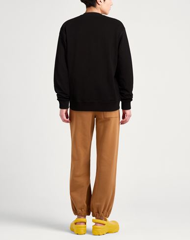 Man Sweatshirt Black Size M Cotton