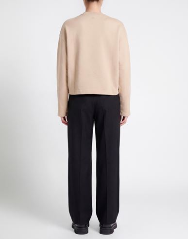 Woman Sweatshirt Beige Size L Cotton, Elastane