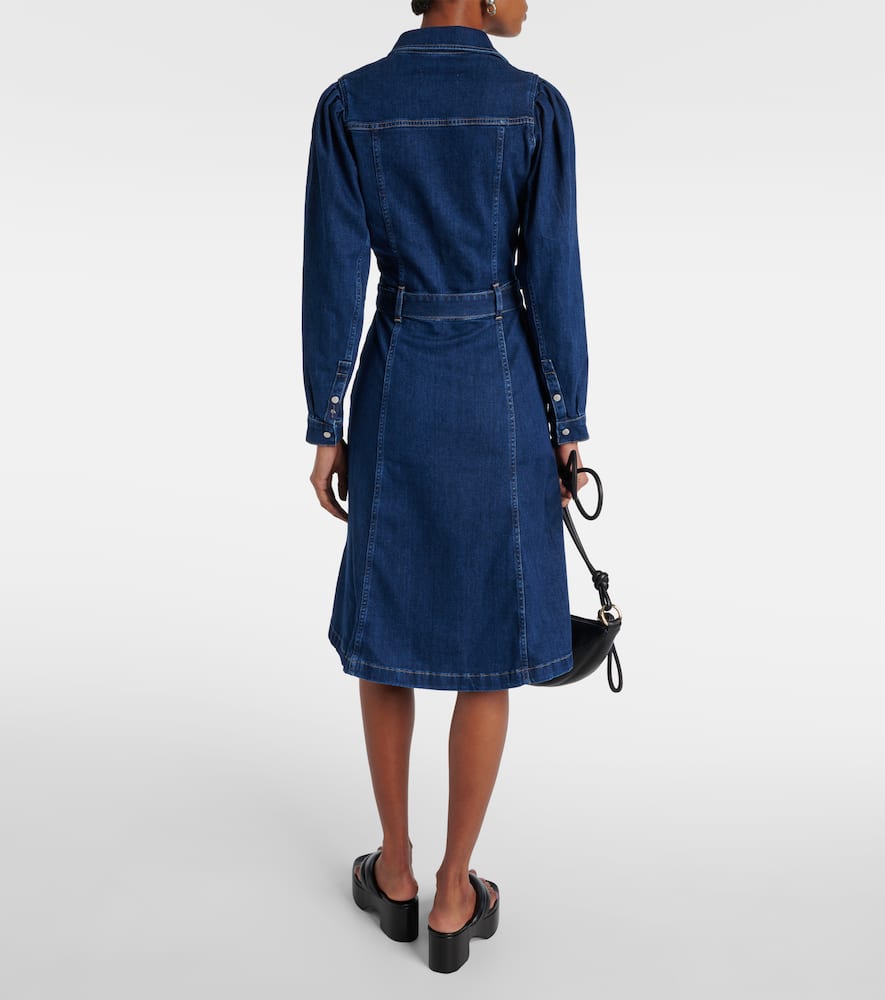 Denim midi dress