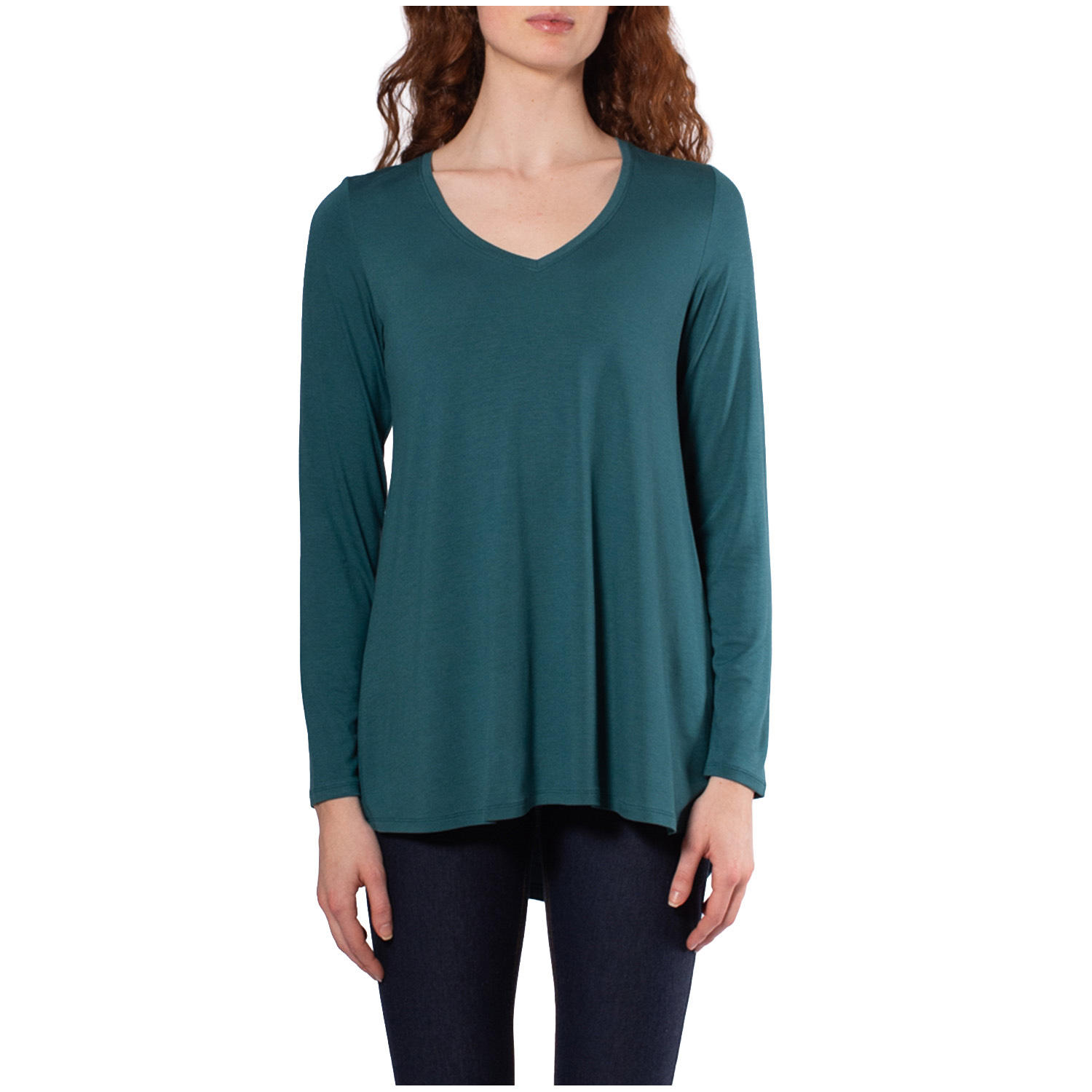 Women's Long Sleeve Tunic T-Shirt - MEDITERRANEA XXL:- Mediterranea - Online Only