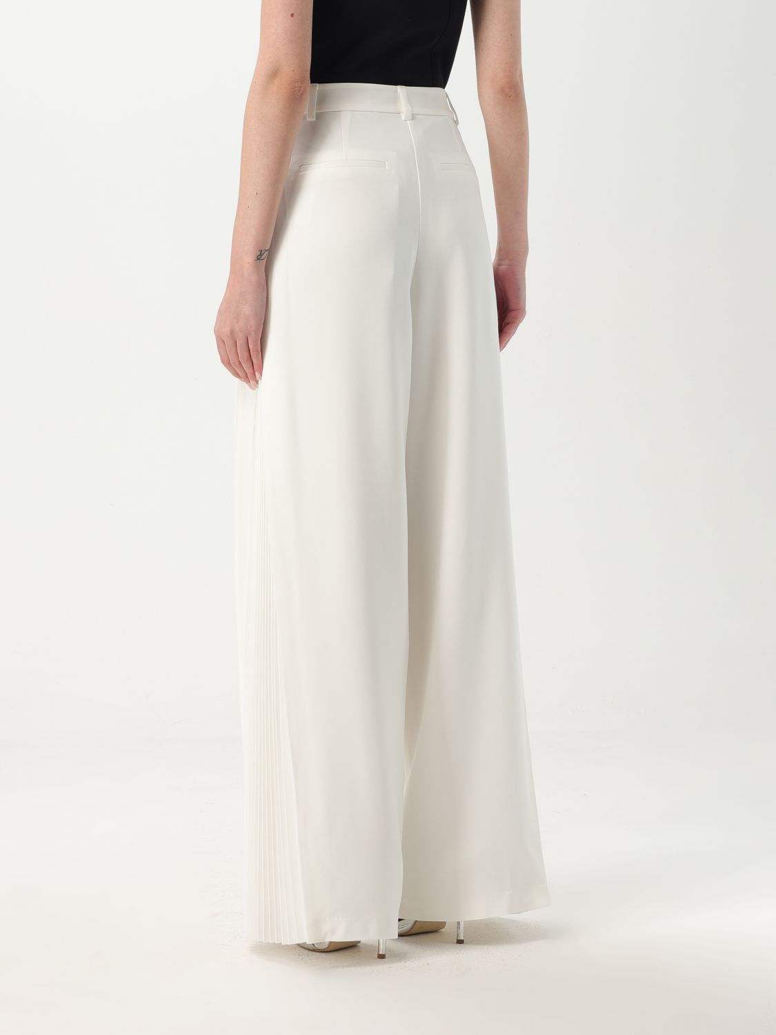 Pleated trousers - White