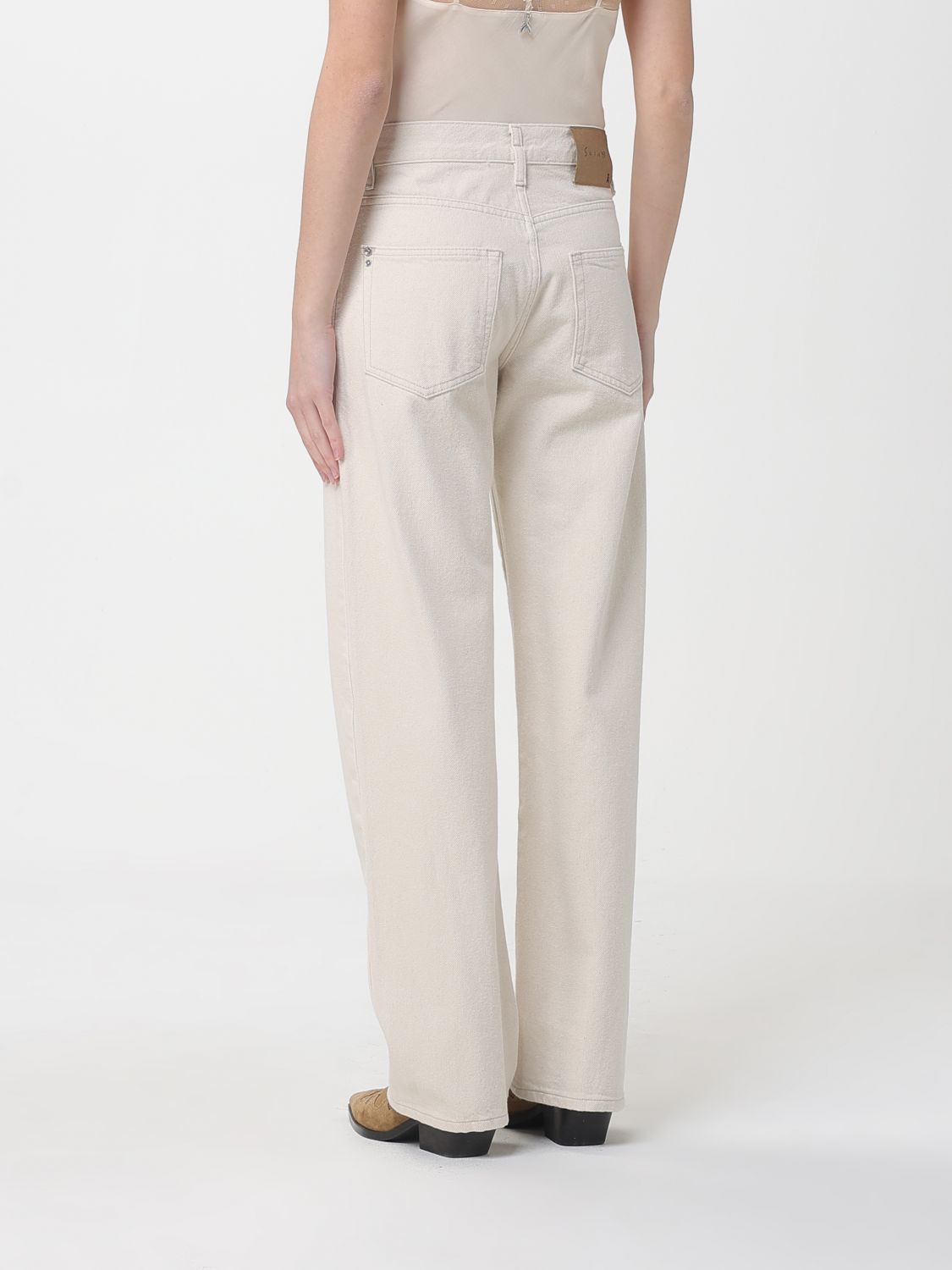 Pants Woman color Beige