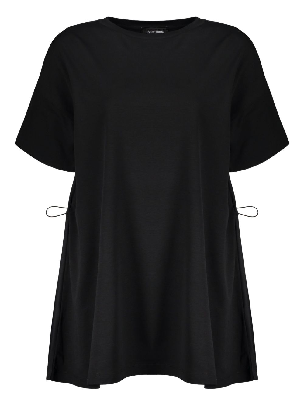 Herno drawstring-waist T-shirt - Black