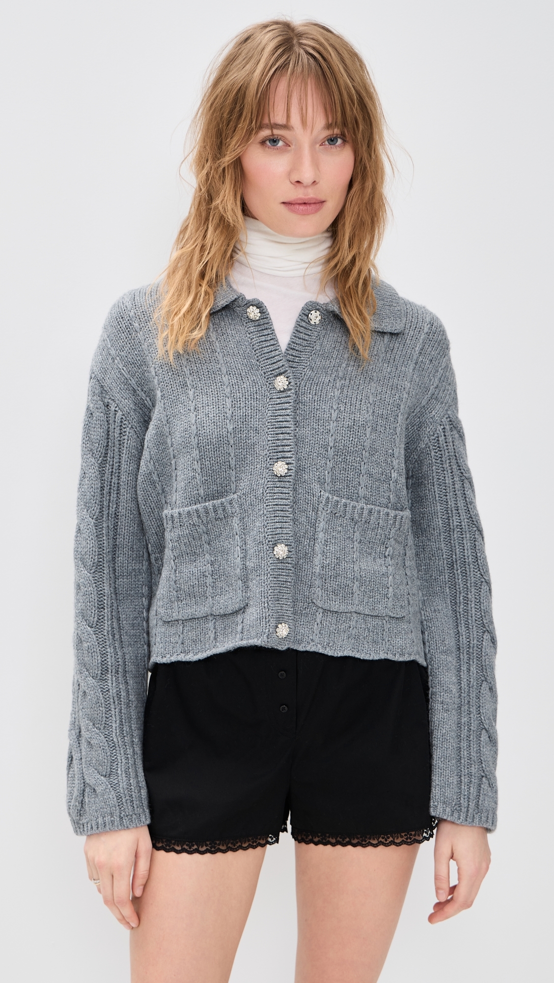 Monroe Cardigan Heather Grey