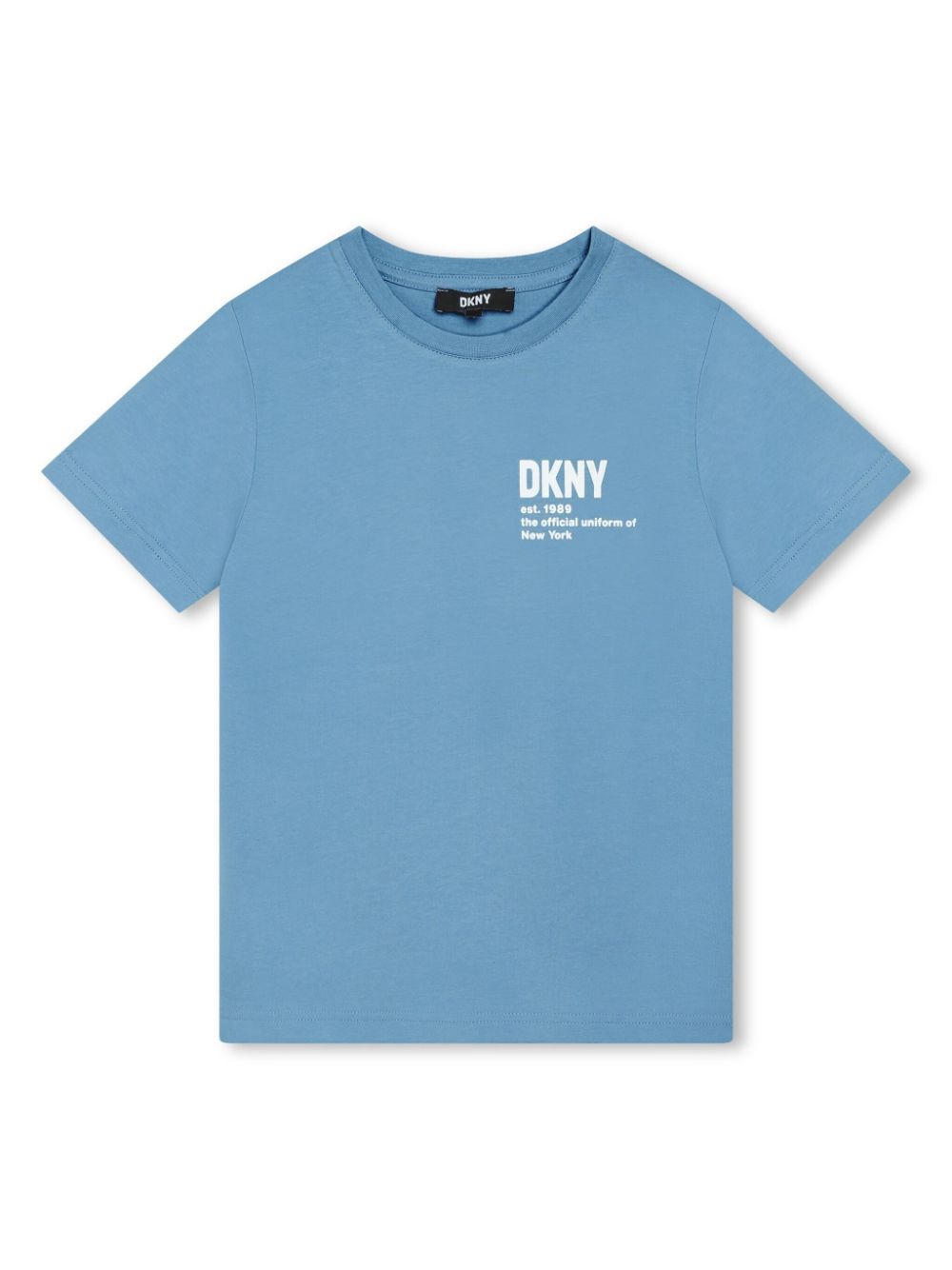 Logo-print organic-cotton T-shirt - Blue