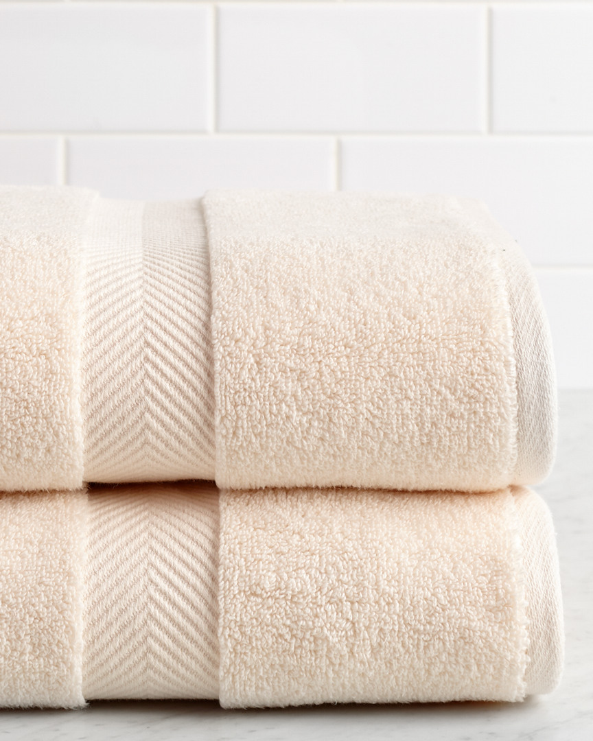 Superior Highly Absorbent Zero Twist 2pc Bath Cotton Sheet Set