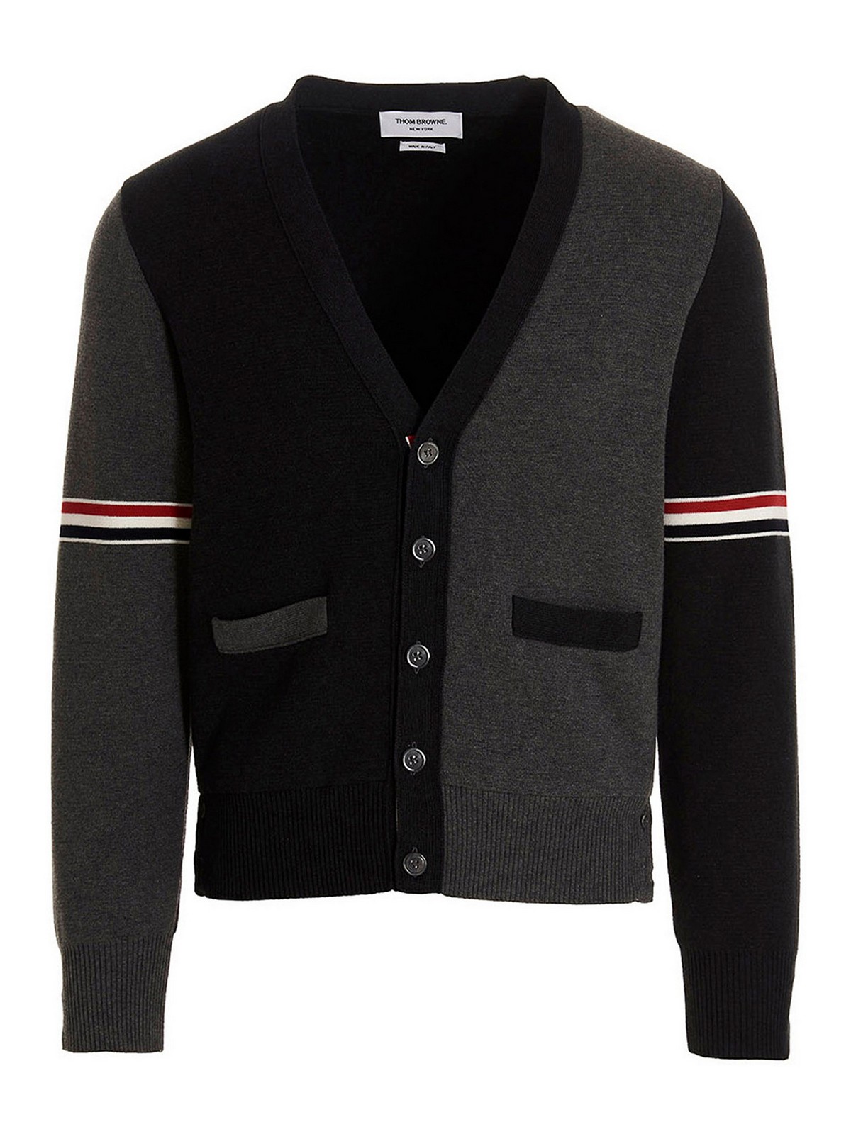 Two-color cardigan