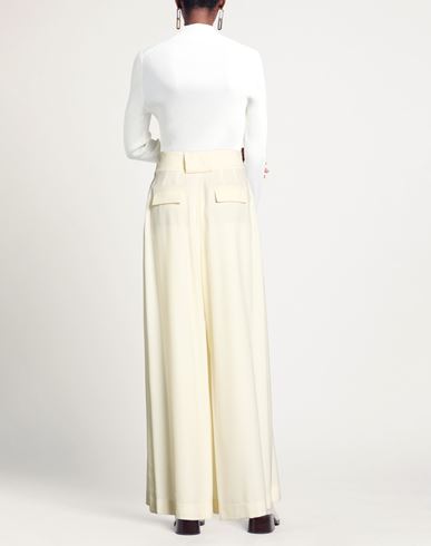Co. go Woman Pants Ivory Size 8 Virgin Wool, Elastane