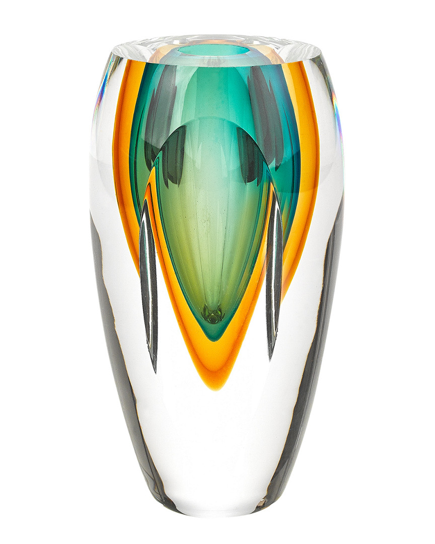 6In Rimini Murano Style Art Glass Vase