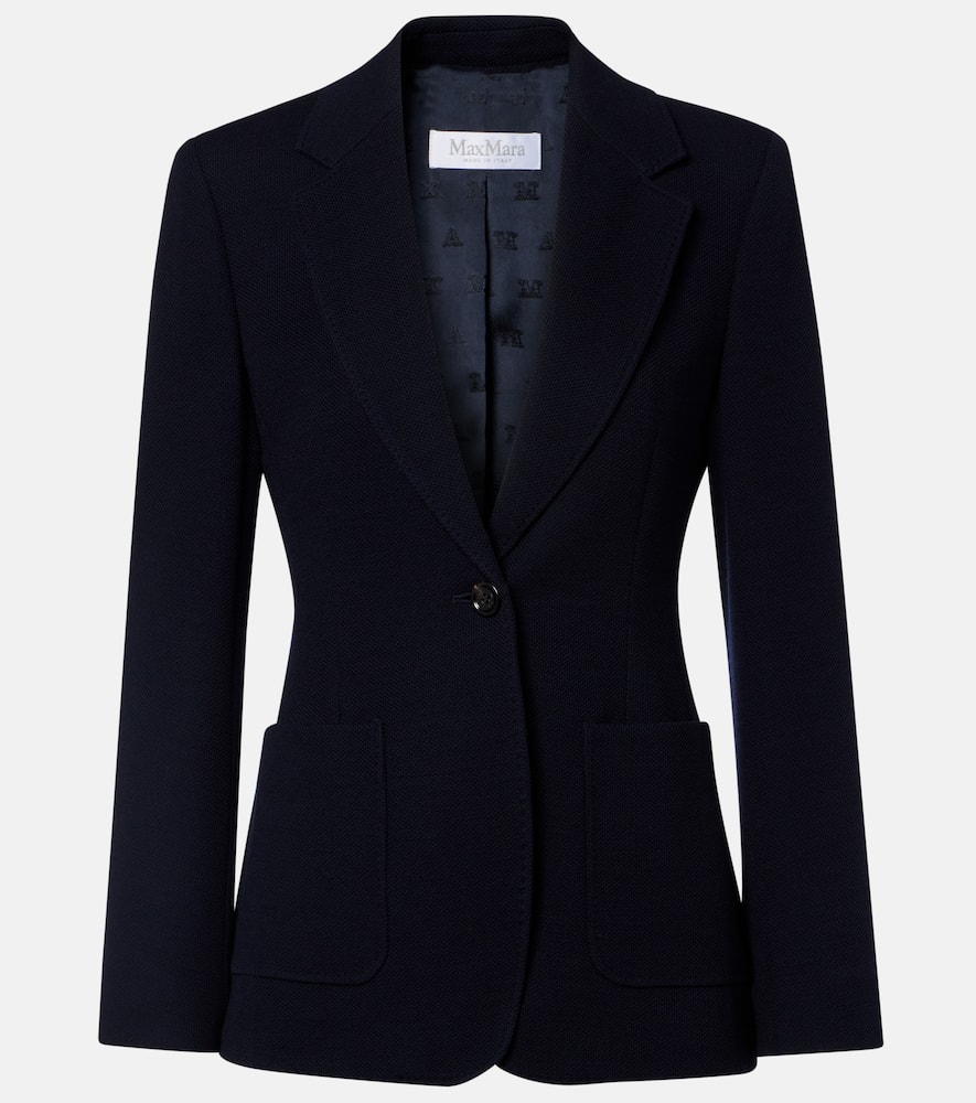 Utilita virgin wool jersey blazer